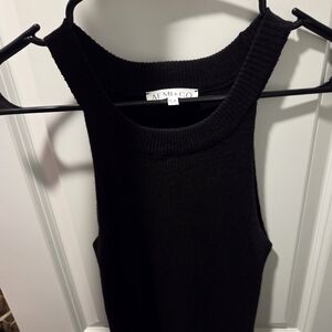 AEMI + CO Black Tank Top
